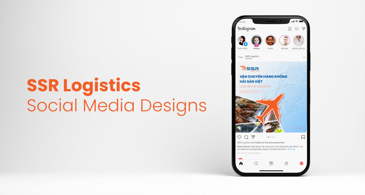 SSR Logistics Social Media, Banners, Design, 3D Modelling